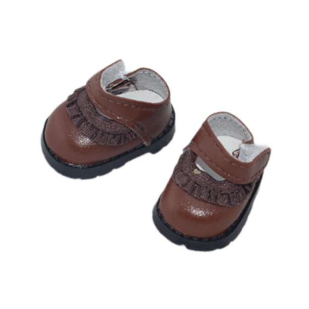 Zapatos de muñeca de 17 cm, accesorios para muñecas, juguetes para niñas, trajes para niñas, regalos, juguetes para muñecas, juguetes para niños de 5, marrón