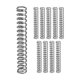 thumbnail image 1 of Uxcell 10-Pack Resortes de Compresión, Longitud de 80mm, OD de 12mm, Resortes de Reemplazo de Acero Inoxidable 304 [Tono Plateado, Tamaño de Alambre de 1.6mm], 1 of 7
