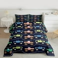 thumbnail image 2 of Castle Fairy 3-Piece Full Size Comforter Set - Cartoon Car Kids Theme Print, 2 of 8
