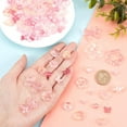 thumbnail image 4 of 15 Styles Pink Beads Charms 50g Acrylic Beads 50pcs Glass Pendants Flower Butterfly Beads Charms Loose Beads for Valentine Bracelets Necklaces Jewelry Making Christmas Breast Cancer DIY, 4 of 6