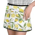 thumbnail image 2 of Men Women Aprons with Pockets Work Waist Apron Yellow Lemon Half Apron, 2 of 6