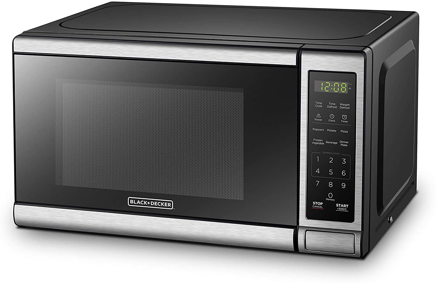 .com: BLACK+DECKER Microwave Oven with Turntable Push-Button