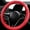 Red-Free Size, variant on Tgbvmt Car Steering Wheel Cover, Avoid Thin Handle Cover for Sports Vehicles, Enhanced Grip and Comfort, Ideal for All Seasons and Long Drives for Commuters and Road Trippers