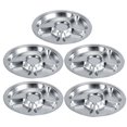 thumbnail image 1 of 5 Pcs Assiettes Rondes Compartimentées en Acier Inoxydable 304 avec Coins Lisses pour Riz et Plat, Vaisselle pour Enfants, 1 of 7