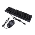 thumbnail image 1 of USB Keyboard and Mouse Combo, Retro Punk Wired Backlit Ergonomic Design 1600DPI ABS Material for  for OS X 10.2 Above, 1 of 7