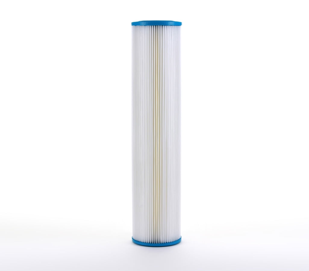 Hydronix SPC-45-2020 Pleated Water Filter Whole House Commercial Industrial Washable and Reusable 4.5" x 20" - 20 micron