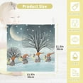 thumbnail image 2 of Dreamtimes Winter Scandinavian Gnomes Baby Muslin Washcloths Face Towel, Landscape Christmas Burp Cloths Cotton Wipes 5 PCS Infant Wash Cloth for Newborn Boys Girls 12x12 inches, 2 of 7