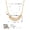 KN0679-1, variant on Flower Necklaces for Women Dainty 14k Gold Plated Cubic Zirconia Wedding Necklaces for Brides Simple CZ Choker Pendant Necklace for Women Trendy Prom Jewelry Gifts