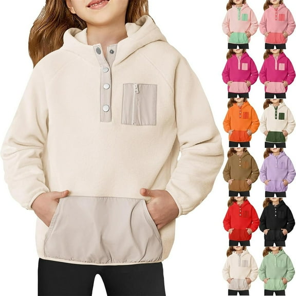 newwalpole Hoodies for Teen Girls Kids School Preppy Winter Oversized Hooded Girl Sweatshirt Pullover Youth Trendy Cute Clothes AG for Size 11-12 Years