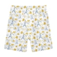 thumbnail image 4 of joogoo Paris Towels Floral Girls Lined Shorts Bike Dance Bottoms 4T, 4 of 7