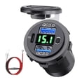 thumbnail image 1 of AWHAO 12 Volt USB Outlet Dual Quick Dual USB Car Charger USB Outlet 3 Port Car Charger Green Light, 1 of 8