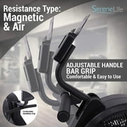 SereneLife SLRWMC60 Magnetic Rowing Machine, Black