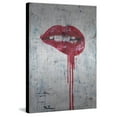 thumbnail image 3 of Parvez Taj "Tainted Lips" Painting Print on Brushed Aluminum, 3 of 5