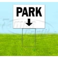 thumbnail image 1 of Park Down (18" x 24") Yard Sign, Includes Metal Step Stake, 1 of 6