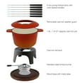 thumbnail image 2 of Swissmar Sierra 11 Piece Cast Iron Fondue Set, Orange, 2 of 4