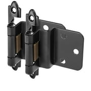 5 Pair Pack - Cosmas 15628-FB Flat Black Cabinet Hinge 3/8" Inset (Pair) [15628-FB]