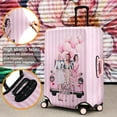 thumbnail image 3 of Luggage Cover Approved Travel Suitcase Protector Pink Fashion Girl Luggage Covers Elastic Washable Anti-scratch Suitcase Covers for 25-28 Inch Luggage(L), 3 of 6