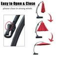 thumbnail image 2 of Clihome 12 ft. Aluminum Round Curved Cantilever Patio Umbrella with Base 12ft Red 12ft, 2 of 5