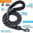 thumbnail image 5 of Levviye Reflective Dog Collar & Leash Set with Foam Handle for Walking, Red XL, 5 of 8