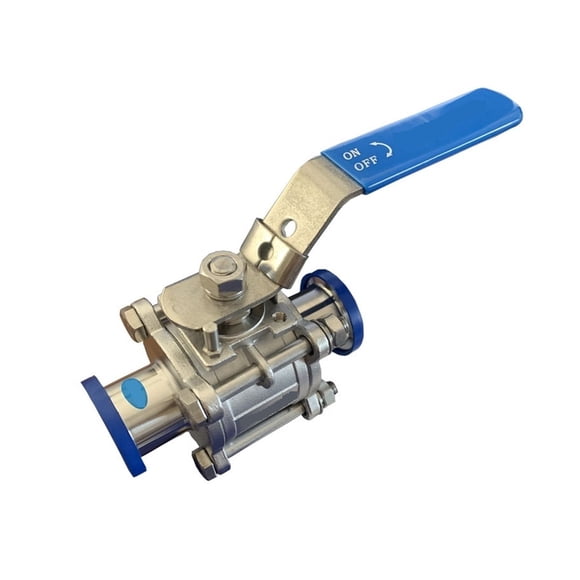Stainless Steel Manual Ball Valve 2way Encapsulated End 3pcs Type For Isolation And Control ,Safe Mode