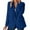 Blue, variant on Casual Blazers for Women 2025 Long Sleeve Notch Lapel Collar Button Open Front Business Casual Work Office Jacket