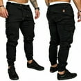 thumbnail image 3 of woshilaocai Men's Slim Fit Straight Leg Cargo Pants, 3 of 5