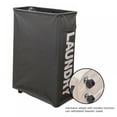 thumbnail image 6 of 22-Inches Rolling Slim Laundry Hamper on Wheels Clothes Basket Tall Thin Dirty Clothes Bin Storage Basket Organizer Sorter Bedroom Bathroom 15.4×7.8×22 in ( Beige), 6 of 8