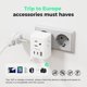 thumbnail image 4 of Adaptador de enchufe de viaje Mifaso 6 en 1 tipo C para Europa con puertos USB, 4 of 7