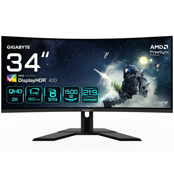 Gigabyte G34WQCP - LED monitor - curved - 34" - HDR