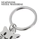 thumbnail image 3 of Llavero metálico con forma de gato, colgante decorativo para regalo., 3 of 7