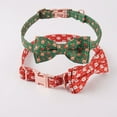 thumbnail image 7 of Christmas Dog Collar with Bow Tie,Rose Gold Safety Buckle Detachable Bow Adjustable Pet Collar, 7 of 7