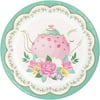 FLORAL TEA PARTY DESSERT PLATE (8)