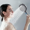 thumbnail image 4 of AntiClog Système de Douche 5 Modes Pomme de Douche Haute Pression avec Fonction d'Arrêt de l'Eau Mise à Niveau de Salle de Bain Turbochargée, 4 of 8