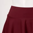 thumbnail image 6 of Women Fashion Casual Short Style Solid Half Skirt Glare Sun Skirt Pleated Pocket Skirt Pencil Skirts for Women Knee Length Linen Skirt Side Slit Skirt Crib Skirt Boy under Skirt Fluff Leather Skirts, 6 of 7
