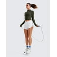 thumbnail image 3 of CRZ YOGA Butterluxe Cropped Athletic Jackets for Women Full Zip Up Track Tops, 3 of 5