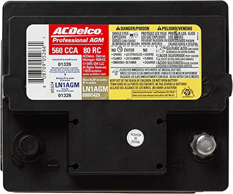 ACDelco LN1AGM Automotive AGM Battery - image 3 of 3