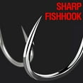 thumbnail image 5 of #3 High Carbon Steel Fishing Hook Long Shank Hooks Saltwater Freshwater Fishing, 5 of 6