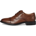 thumbnail image 4 of Nunn Bush Men's Stark Cap Toe Oxford Leather Business Formal Derby Dress Casual Lace-Up, Cognac, 8 m, 4 of 7
