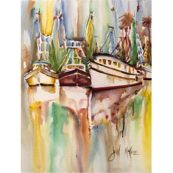 Ocean Springs Deep Sea Fishing Boats Flag Garden Size