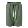 thumbnail image 5 of Ymyiu Casual Men's Shorts Men's Classic Fit Golf Shorts Basic Lightweight Stretch Hiking Casual Short with 2 Pockets Size 4XL(Green, 4XL), 5 of 7