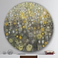 thumbnail image 2 of Designart 'Rain Abstract V' Geometric Metal Circle Wall Art - Disc of 36, 2 of 5