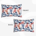 thumbnail image 2 of Fuzoiu Red Lobster Print Fuzzy Pillowcases, Super Soft Pillow Case Cover with Zipper for Bedroom, Sofa, Couch,Cozy Pillow Shams for All Seasons-16"x24", 2 of 6