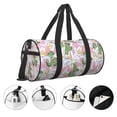 thumbnail image 5 of Fotbe Lilies Flowers Pattern Foldable Sports Gym Bag with Wet Dry Pocket, Ultralight Travel Bag, Large Capacity Duffel Bag, Splash Proof Carry on Bag, Overnight Bag, Weekender Bag, 5 of 8