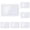 Clear(6pcs), variant on FXMLRLK 6 Pack Clear 4" x 6" Index Card Pocket with Top Open Self-adhesive Index Card Holders Clear Plastic Labels Holders for Storage Bins, Organizing