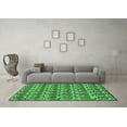 thumbnail image 3 of Ahgly Company Indoor Square Abstract Emerald Green Modern Area Rugs, 5' Square, 3 of 4