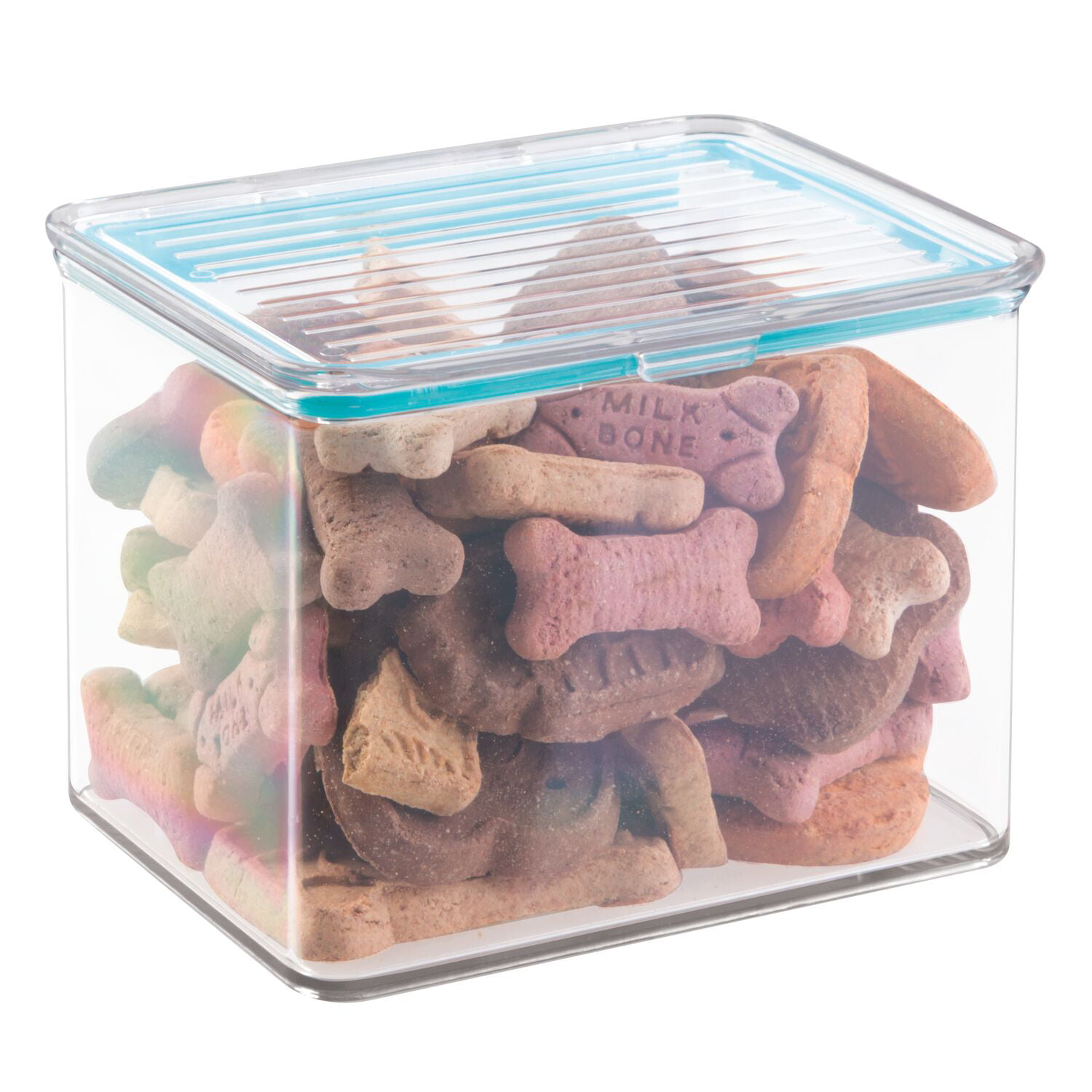 Doryh 5 L Plastic Storage Bin with Lid, Clear Transparent Box With Handles,  Set of 6