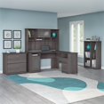 thumbnail image 2 of Bush Furniture Cabot Collection L-Desk with Hutch, 6 Cube Bookcase and Lateral File, 2 of 7
