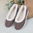 thumbnail image 7 of Miluxas Women's Cozy Fuzzy Winter Slippers Warm Fleece Lined Memory Foam Indoor Outdoor Closed Back Gray 9(42), 7 of 7