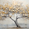 thumbnail image 3 of Cuadro Decogaleria Arbol Dorado Abstracto Moderno 140x70 Cm., 3 of 4