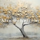 thumbnail image 3 of Cuadro Decogaleria Arbol Dorado Abstracto Moderno 140x70 Cm., 3 of 4